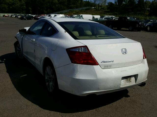 1HGCS12768A015360 - 2008 HONDA ACCORD EX WHITE photo 3