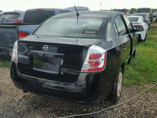 3N1AB61E38L694258 - 2008 NISSAN SENTRA BLACK photo 4