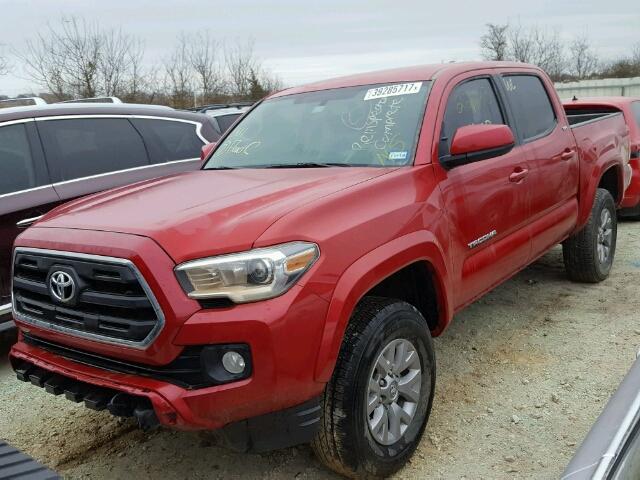 5TFAZ5CN9HX027036 - 2017 TOYOTA TACOMA DOU RED photo 2