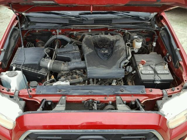 5TFAZ5CN9HX027036 - 2017 TOYOTA TACOMA DOU RED photo 7