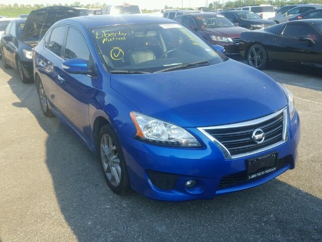 3N1AB7AP9FY282532 - 2015 NISSAN SENTRA S BLUE photo 1