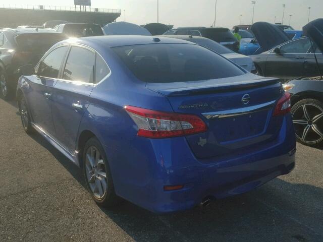 3N1AB7AP9FY282532 - 2015 NISSAN SENTRA S BLUE photo 3