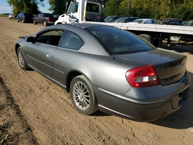 4C3AG52H43E073916 - 2003 CHRYSLER SEBRING GRAY photo 3