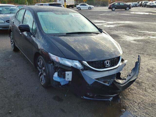 2HGFB2F95FH529584 - 2015 HONDA CIVIC EXL შავი ფოტო 1