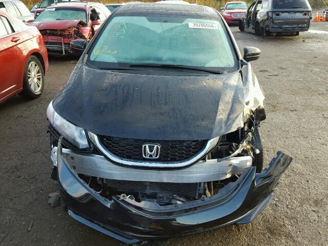 2HGFB2F95FH529584 - 2015 HONDA CIVIC EXL შავი ფოტო 10