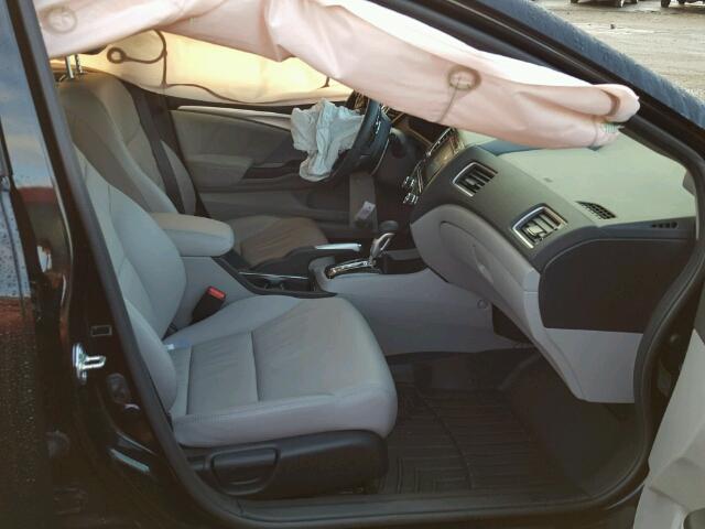 2HGFB2F95FH529584 - 2015 HONDA CIVIC EXL შავი ფოტო 5