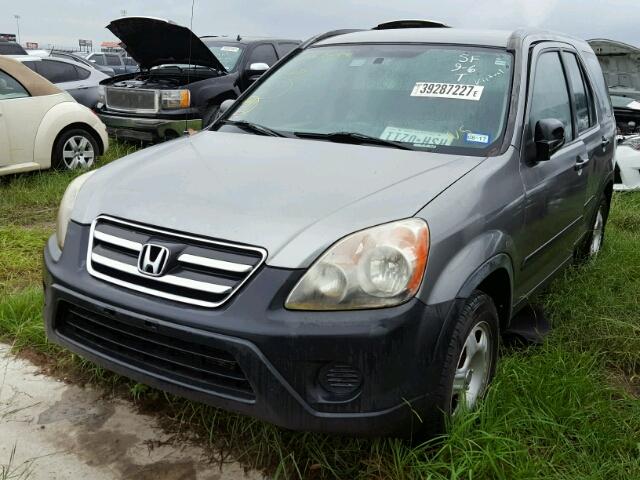 SHSRD785X5U332548 - 2005 HONDA CR-V LX GRAY photo 2