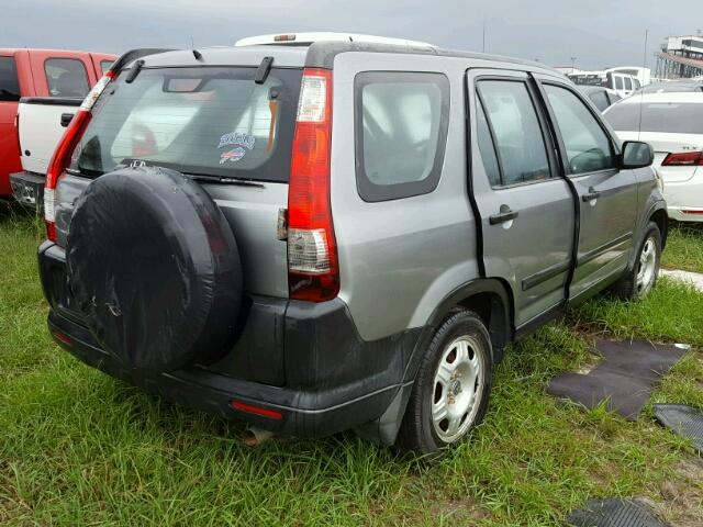 SHSRD785X5U332548 - 2005 HONDA CR-V LX GRAY photo 4