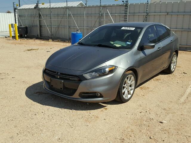 1C3CDFBA0DD103142 - 2013 DODGE DART SXT GRAY photo 2