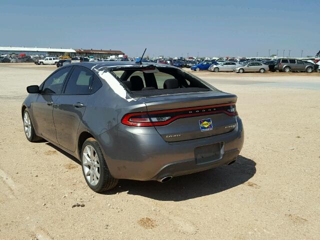 1C3CDFBA0DD103142 - 2013 DODGE DART SXT GRAY photo 3