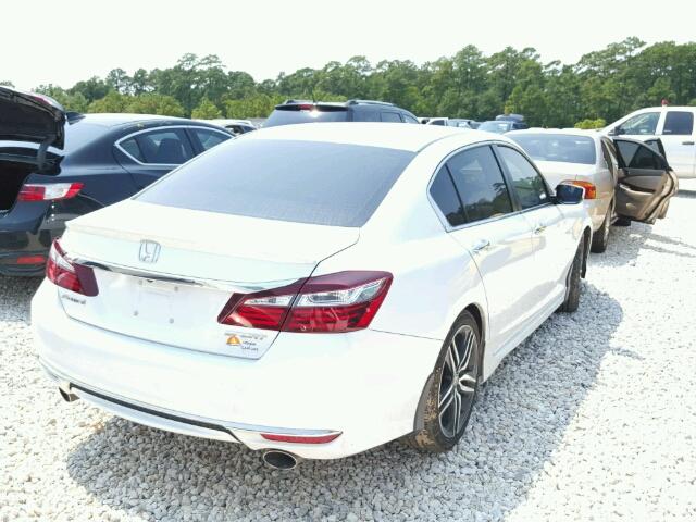 1HGCR2F52GA046694 - 2016 HONDA ACCORD SPO WHITE photo 4