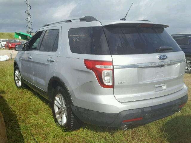 1FM5K7D89EGA48762 - 2014 FORD EXPLORER SILVER photo 3