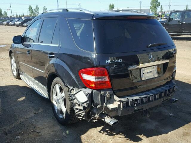 4JGBB7CB9AA551429 - 2010 MERCEDES-BENZ ML 550 4MA BLACK photo 3