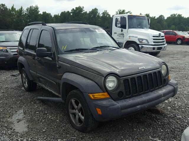 1J4GL48K15W539115 - 2005 JEEP LIBERTY SP BLACK photo 1