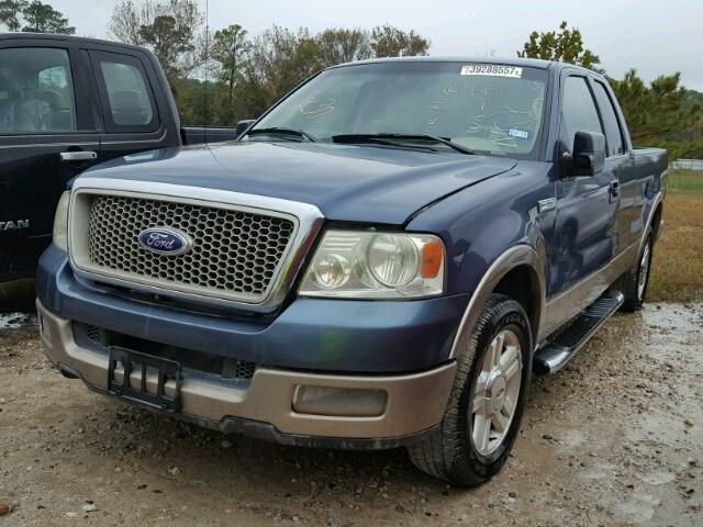 1FTPX12534NC44551 - 2004 FORD F150 BLUE photo 2