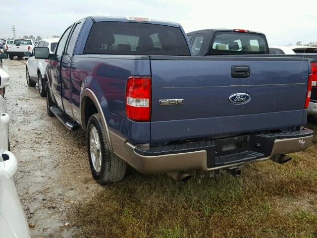 1FTPX12534NC44551 - 2004 FORD F150 BLUE photo 3