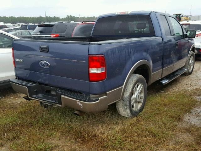 1FTPX12534NC44551 - 2004 FORD F150 BLUE photo 4