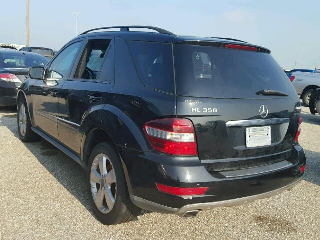 4JGBB86E19A464986 - 2009 MERCEDES-BENZ ML 350 BLACK photo 3