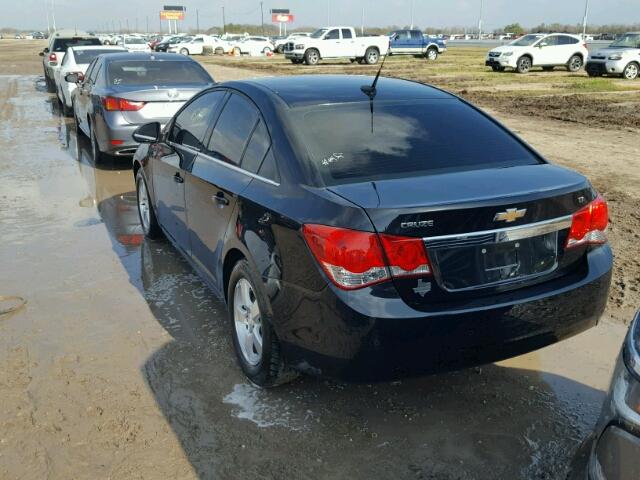 1G1PF5SC0C7333224 - 2012 CHEVROLET CRUZE BLACK photo 3