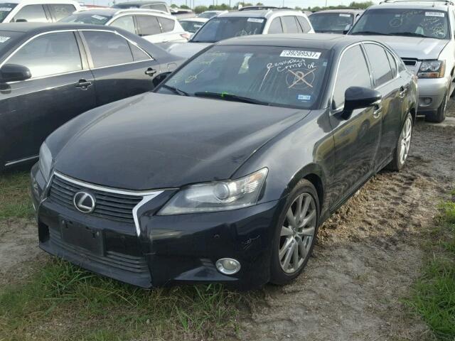 JTHBE1BL0D5022160 - 2013 LEXUS GS BLACK photo 2