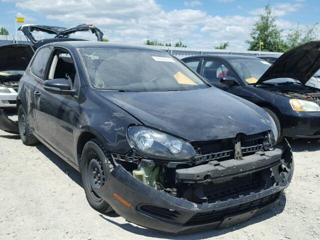 WVWBA7AJ0CW270370 - 2012 VOLKSWAGEN GOLF BLACK photo 1