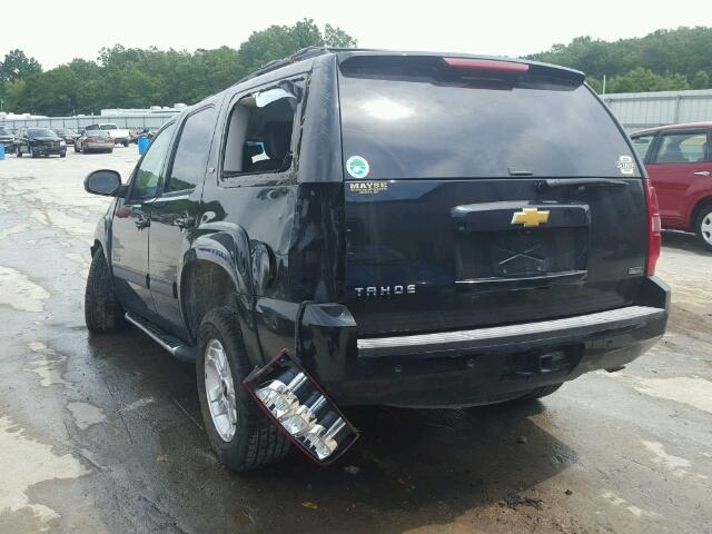 1GNSKBE06CR226249 - 2012 CHEVROLET TAHOE BLACK photo 3