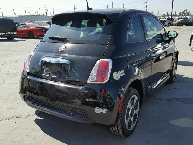 3C3CFFGE2DT750691 - 2013 FIAT 500 ELECTR BLACK photo 4