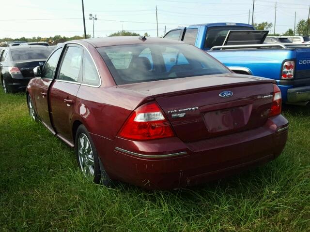 1FAHP25177G120333 - 2007 FORD FIVE HUNDR RED photo 3