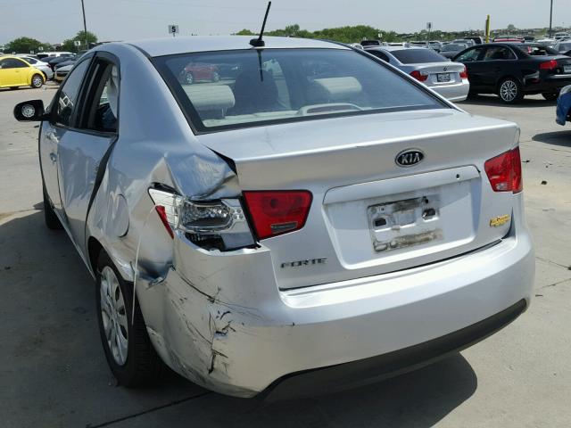 KNAFT4A24A5041533 - 2010 KIA FORTE LX SILVER photo 3