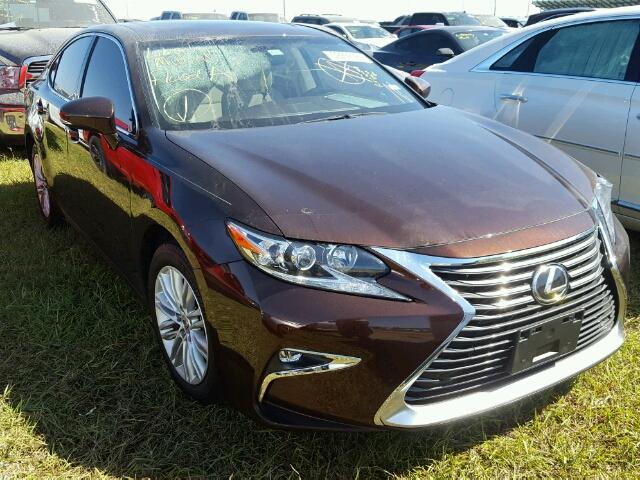 58ABK1GG7GU002492 - 2016 LEXUS ES 350 BURGUNDY photo 1