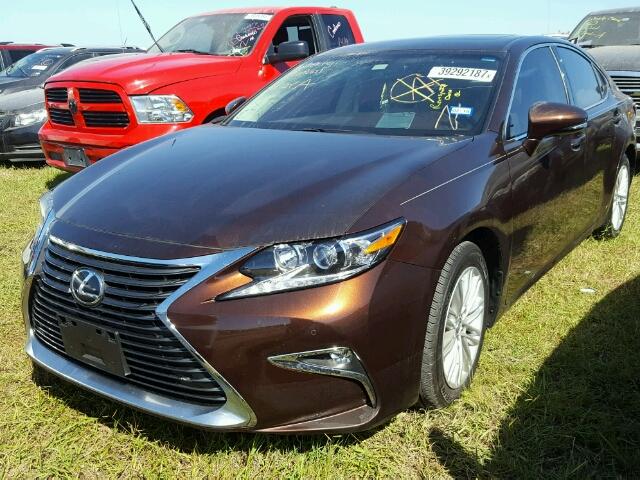 58ABK1GG7GU002492 - 2016 LEXUS ES 350 BURGUNDY photo 2