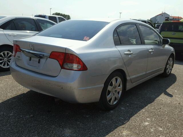 19XFA1E56AE047365 - 2010 HONDA CIVIC LX SILVER photo 4