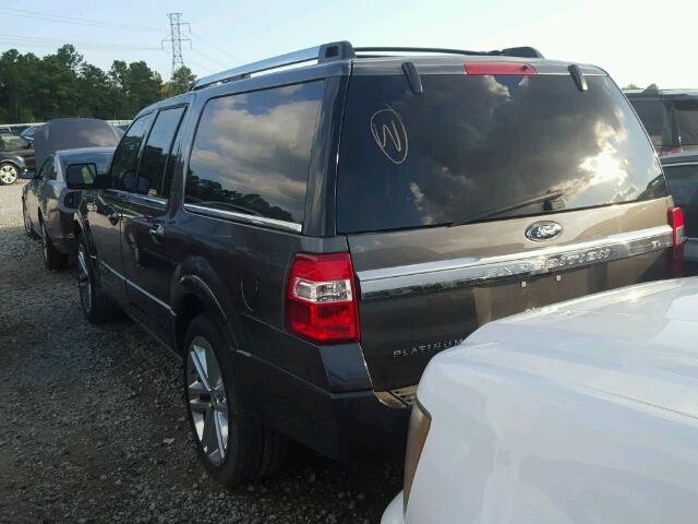 1FMJK1LT9FEF37662 - 2015 FORD EXPEDITION GRAY photo 3