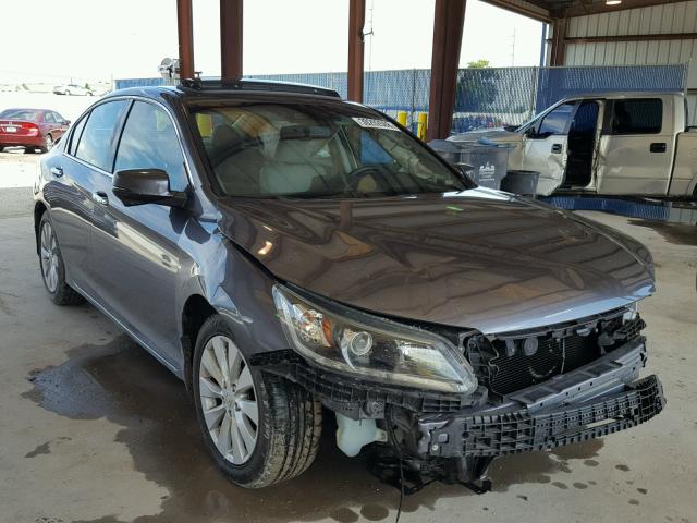 1HGCR3F84DA033652 - 2013 HONDA ACCORD EXL CHARCOAL photo 1