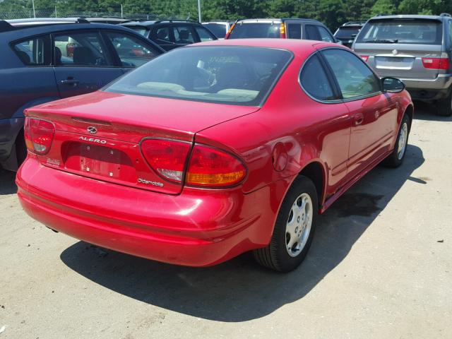 1G3NK12F34C100508 - 2004 OLDSMOBILE ALERO GX RED photo 4