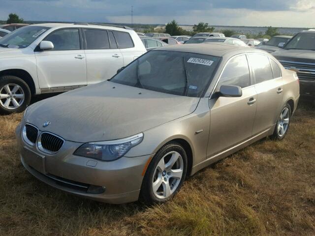 WBANW13538CZ85242 - 2008 BMW 535 GOLD photo 2