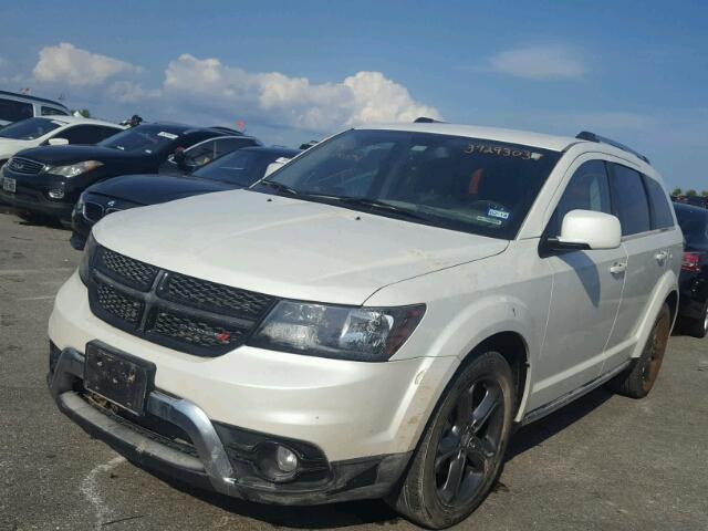 3C4PDCGB8GT173998 - 2016 DODGE JOURNEY WHITE photo 2