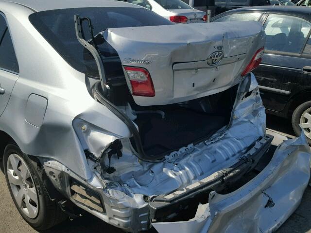 4T1BK46K67U507759 - 2007 TOYOTA CAMRY NEW SILVER photo 9