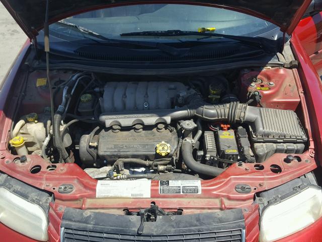 3C3EL55H6YT207732 - 2000 CHRYSLER SEBRING JX BURGUNDY photo 7