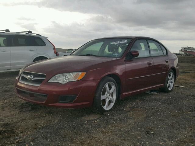 4S3BL616597210507 - 2009 SUBARU LEGACY 2.5 BURGUNDY photo 2