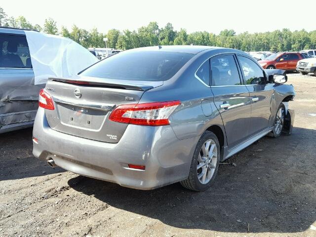 3N1AB7AP9FY354362 - 2015 NISSAN SENTRA CHARCOAL photo 4