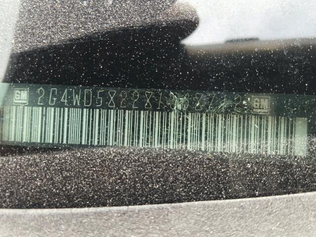 2G4WD582281368712 - 2008 BUICK LACROSSE C TAN photo 10