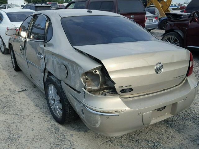 2G4WD582281368712 - 2008 BUICK LACROSSE C TAN photo 3