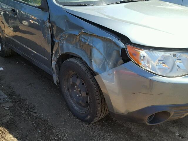JF2SH61629H715949 - 2009 SUBARU FORESTER 2 GREEN photo 9
