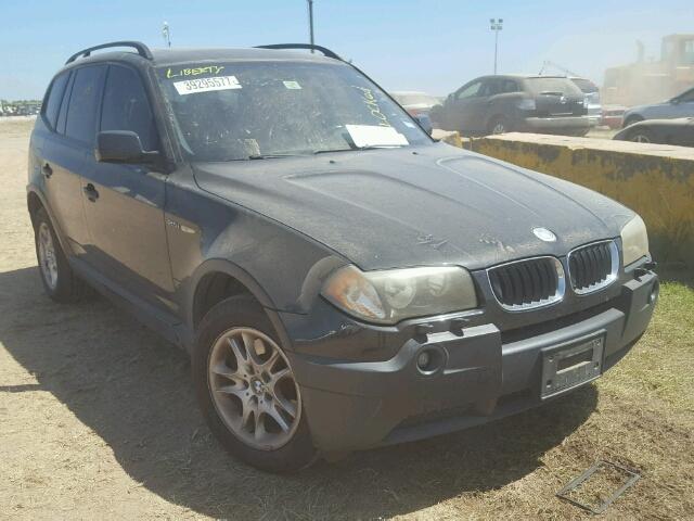 WBXPA73434WC40087 - 2004 BMW X3 BLACK photo 1