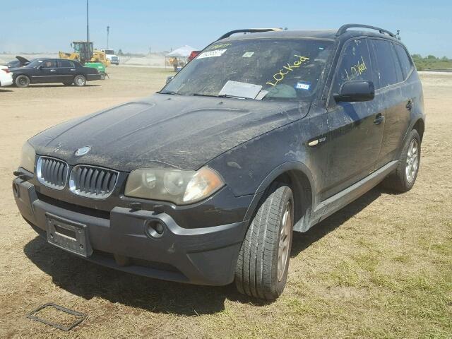 WBXPA73434WC40087 - 2004 BMW X3 BLACK photo 2