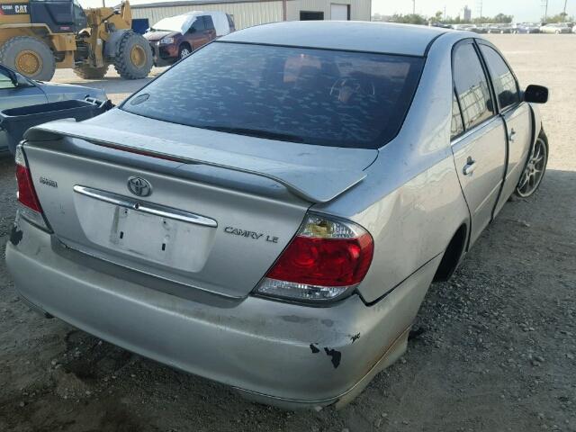 4T1BE32K95U613577 - 2005 TOYOTA CAMRY LE SILVER photo 4