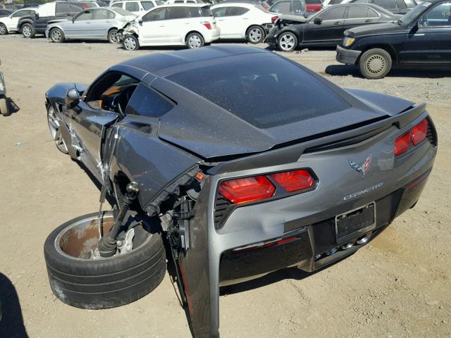 1G1YM2D76F5104717 - 2015 CHEVROLET CORVETTE S GRAY photo 3