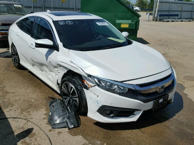 19XFC1F38GE000581 - 2016 HONDA CIVIC EX WHITE photo 1