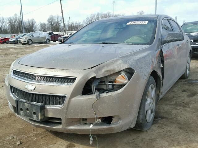 1G1ZG57B78F196740 - 2008 CHEVROLET MALIBU LS BEIGE photo 2